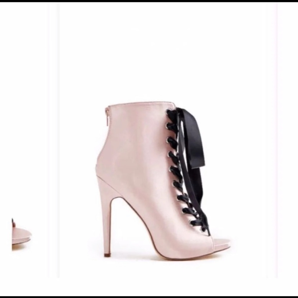 JustFab pink blush heels NWT - Picture 3 of 3